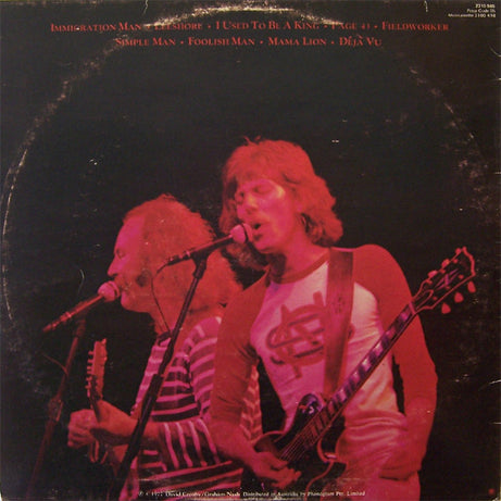 Crosby & Nash : Live (LP, Album)