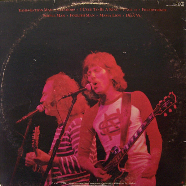 Crosby & Nash : Live (LP, Album)