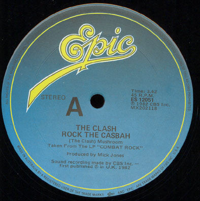 The Clash : Rock The Casbah (12", Single)