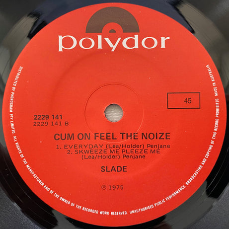 Slade : Cum On Feel The Noize (7", EP)
