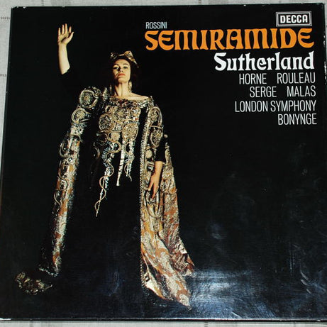 Rossini*, Sutherland*, Horne*, Rouleau*, Serge*, Malas*, London Symphony*, Bonynge* : Semiramide (3xLP + Box, RE)