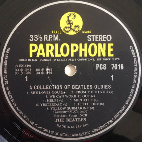 The Beatles : A Collection Of Beatles Oldies (LP, Comp)