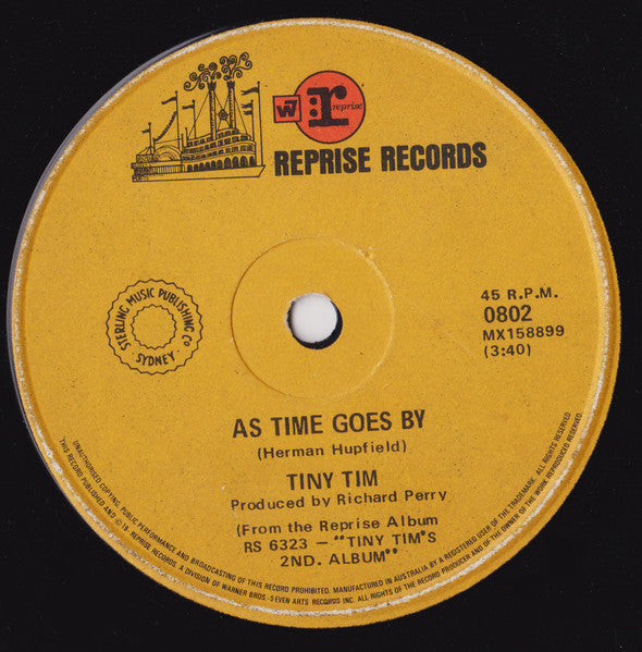 Tiny Tim : Great Balls Of Fire (7", Single)