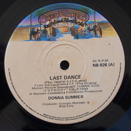 Donna Summer : Last Dance (7", Single)