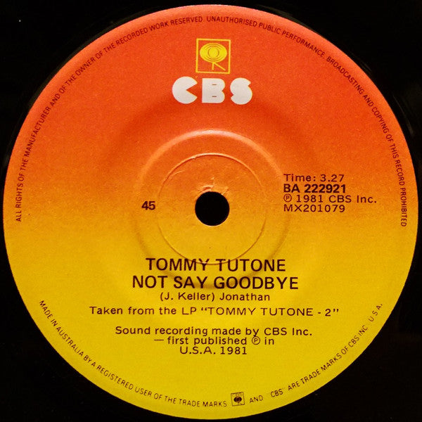 Tommy Tutone : 867-5309/Jenny (7", Single)