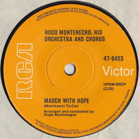 Hugo Montenegro, His Orchestra And Chorus : The Good, The Bad And The Ugly (7", Single, RE)