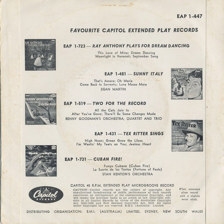 Les Baxter & His Orchestra : Blue Tango (7", EP)