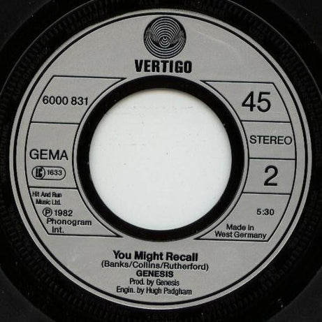 Genesis : Paperlate (7", Single)