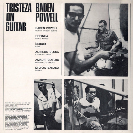 Baden Powell : Tristeza On Guitar (LP, Album, RE, RP, Gat)