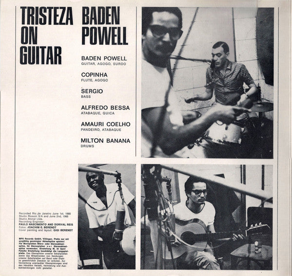 Baden Powell : Tristeza On Guitar (LP, Album, RE, RP, Gat)