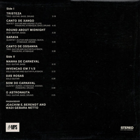 Baden Powell : Tristeza On Guitar (LP, Album, RE, RP, Gat)