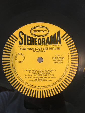 Donovan : Wear Your Love Like Heaven (LP, Album)