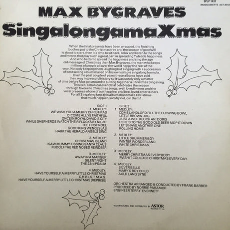 Max Bygraves : SingalongamaXmas (LP, Album)