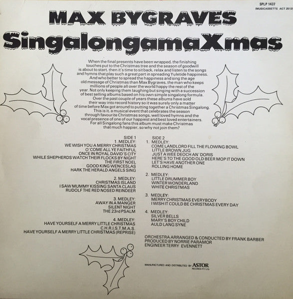 Max Bygraves : SingalongamaXmas (LP, Album)