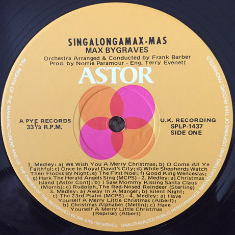 Max Bygraves : SingalongamaXmas (LP, Album)