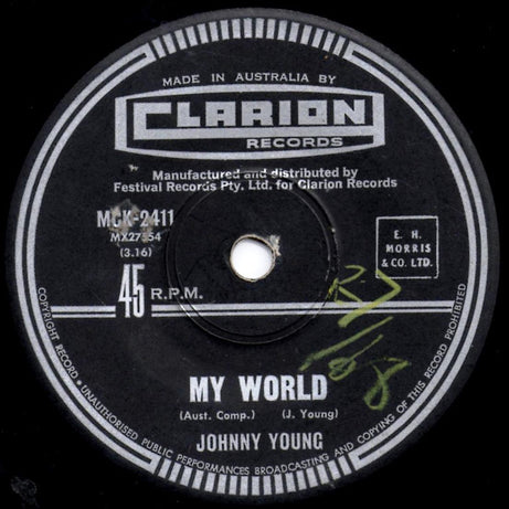 Johnny Young : It's A Sunny Day (7")