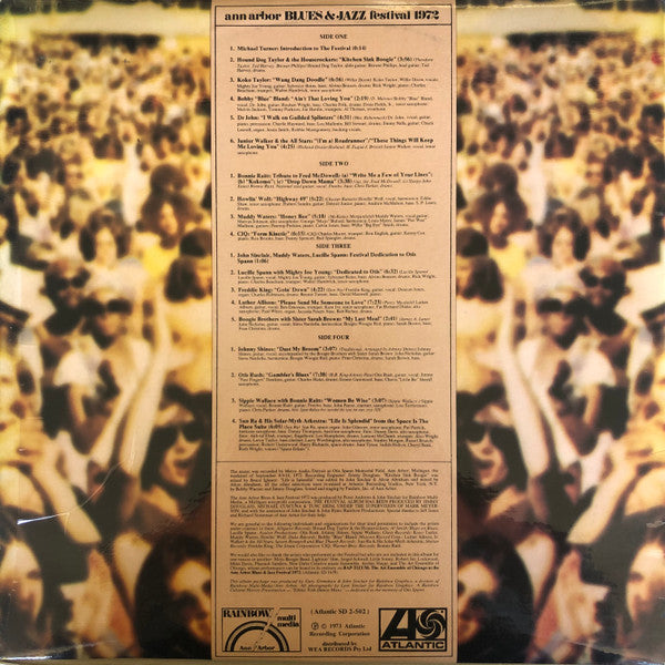 Various : Ann Arbor Blues & Jazz Festival 1972 (2xLP, Album)