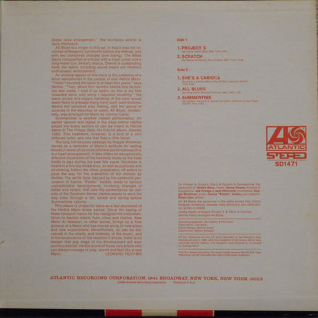 Herbie Mann : New Mann At Newport (LP, Album, gat)