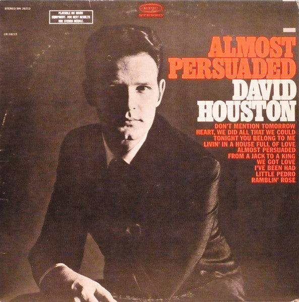 David Houston : Almost Persuaded (LP, Album)