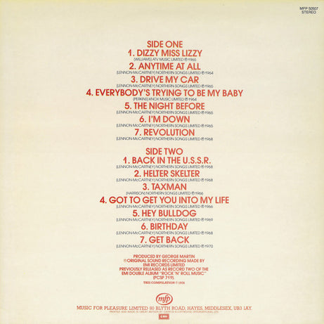 The Beatles : Rock 'N' Roll Music Vol. 2 (LP, Comp)