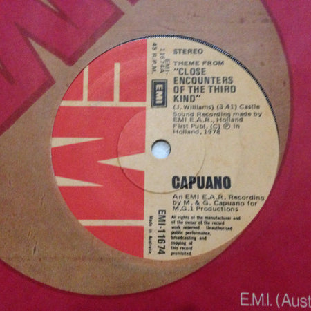 Capuano* : Theme From "Close Encounters Of The Third Kind" (7", Single)