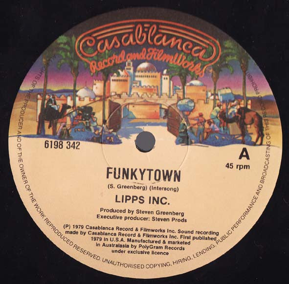 Lipps, Inc. : Funkytown / All Night Dancing (12", Single, RE)