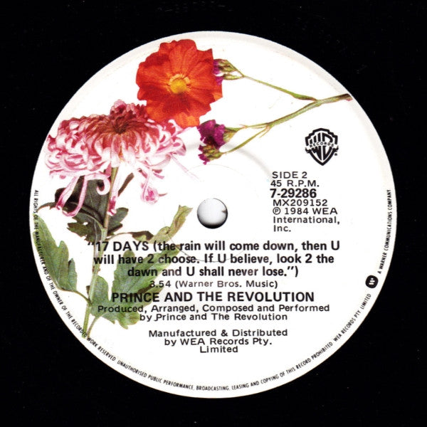 Prince : When Doves Cry (7", Single, Com)