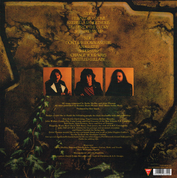 Budgie : Nightflight (LP, Album, RE, 180)