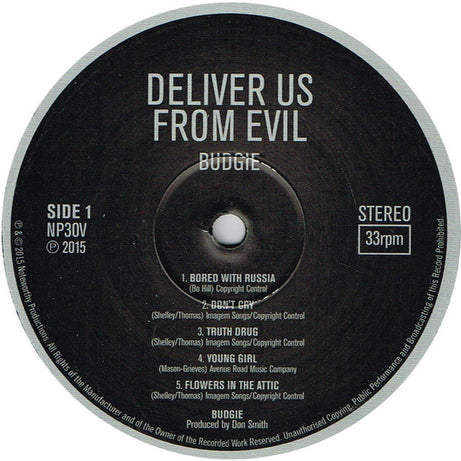 Budgie : Deliver Us From Evil (LP, RE, 180)