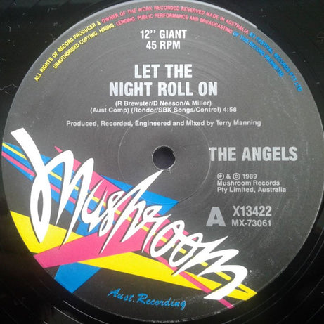 The Angels : Let The Night Roll On (12", Single, Ltd)