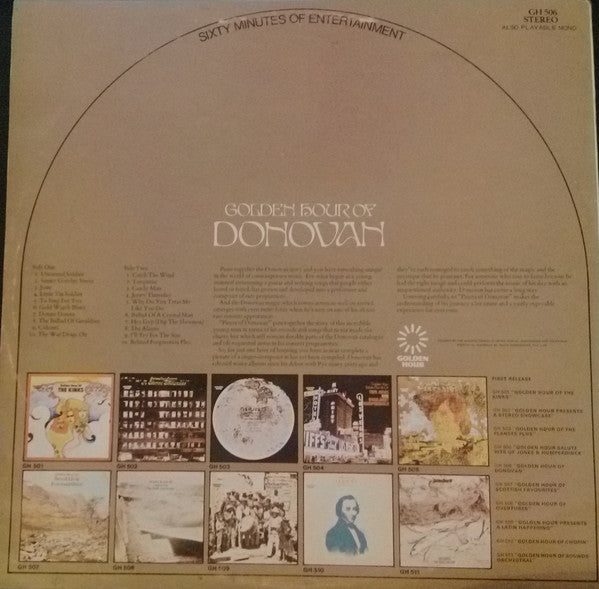 Donovan : Golden Hour Of Donovan (LP, Comp)