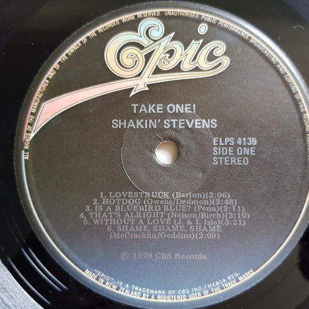 Shakin' Stevens : Take One (LP)