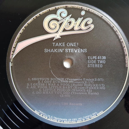 Shakin' Stevens : Take One (LP)