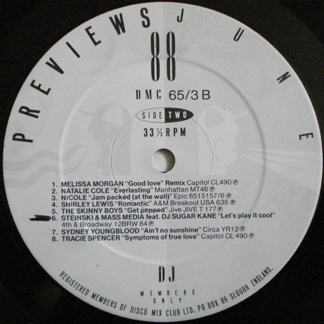 Various : June 88 Previews (LP, Comp)