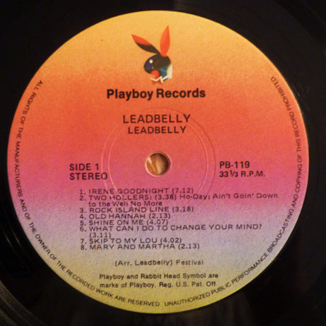 Leadbelly : First Live Leadbelly (LP, Album, Gat)