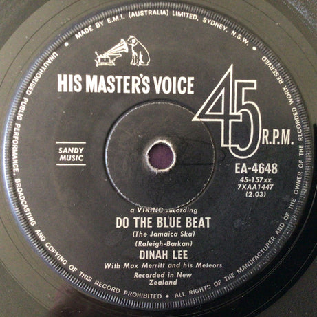 Dinah Lee With Max Merritt And The Meteors : Reet Petite / Do The Blue Beat ( The Jamaica Ska ) (7", Single)