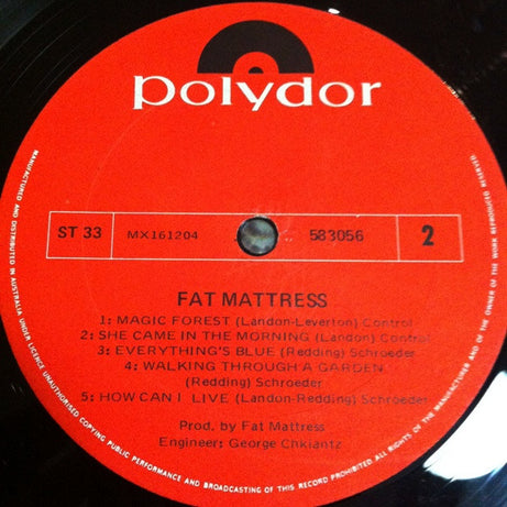 Fat Mattress : Fat Mattress (LP, Album)