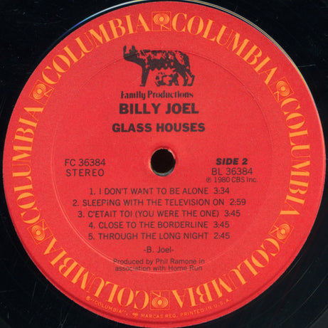 Billy Joel : Glass Houses (LP, Album, Ter)