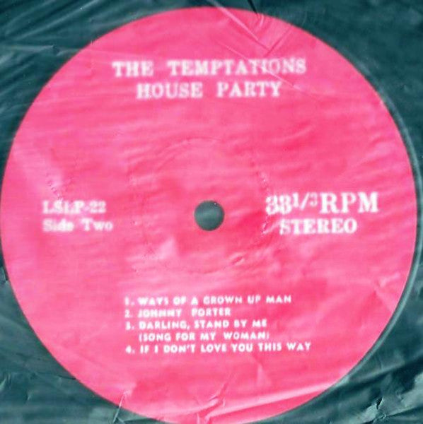 The Temptations : House Party (LP, Album, Unofficial)