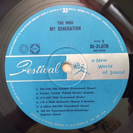 The Who : My Generation (LP, Album, Mono)