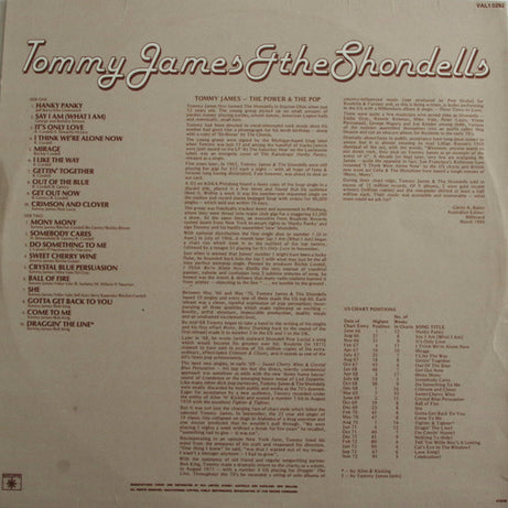 Tommy James & The Shondells : Tommy James & The Shondells (LP, Album, Comp)