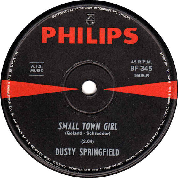 Dusty Springfield : What's It Gonna Be (7", Single, Mono)