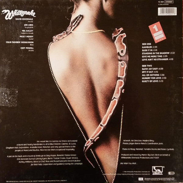 Whitesnake : Slide It In (LP, Album)