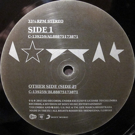 David Bowie : ★ (Blackstar) (LP, Album, MPO)