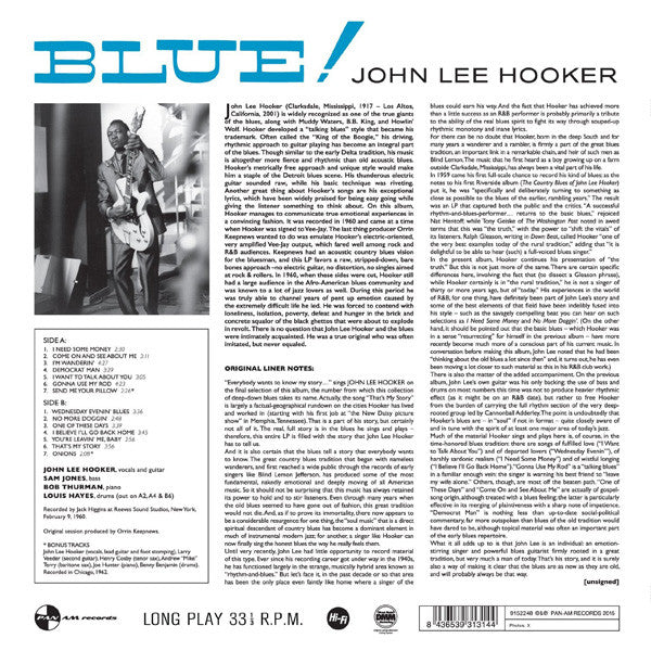 John Lee Hooker : Blue! (LP, Album, Ltd, RE, 180)