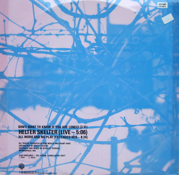 Hüsker Dü : Don't Want To Know If You Are Lonely (12", Single)