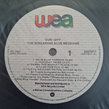 The Screaming Blue Messiahs : Gun-Shy (LP, Album)
