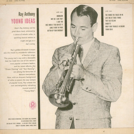 Ray Anthony & His Orchestra : Young Ideas (LP, Album, Mono, Club)