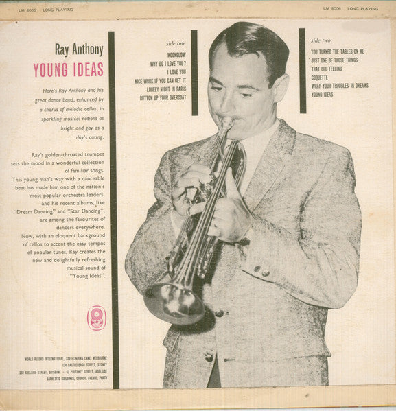Ray Anthony & His Orchestra : Young Ideas (LP, Album, Mono, Club)