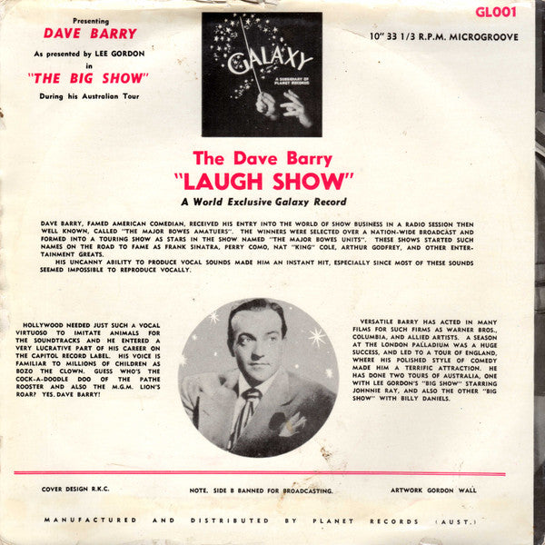 Dave Barry (3) : The Dave Barry "Laugh Show" (10")